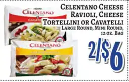 Trade Fair Supermarket Celentano Cheese Ravioli, Cheese Tortellini or Cavatelli offer