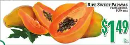 Trade Fair Supermarket RIPE SWEET PAPAYAS offer