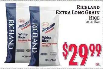 Trade Fair Supermarket Riceland Extra Long Grain RICE offer