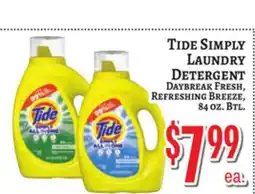 Trade Fair Supermarket Tide Simply Laundry Detergent offer