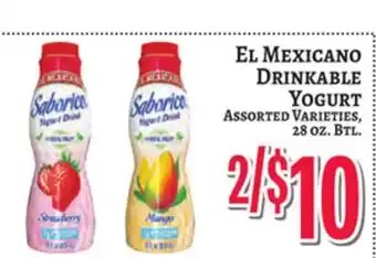 Trade Fair Supermarket El Mexicano Drinkable Yogurt offer