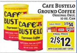 Trade Fair Supermarket Cafe Bustelo Ground Coffee offer