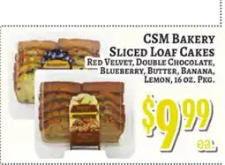 Trade Fair Supermarket CSM Bakery Sliced Loaf Cakes offer