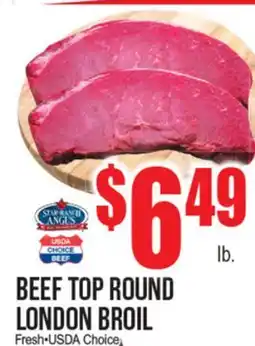 Extra Supermarket BEEF TOP ROUND LONDON BROIL offer