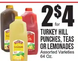 Extra Supermarket TURKEY HILL PUNCHES, TEAS OR LEMONADES offer