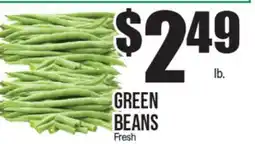 Extra Supermarket GREEN BEANS offer