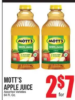 Extra Supermarket MOTT'S APPLE JUICE offer