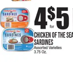 Extra Supermarket CHICKEN OF THE SEA SARDINES offer