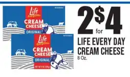 Extra Supermarket LIFE EVERY DAY CREAM CHEESE offer