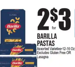 Extra Supermarket BARILLA PASTAS offer
