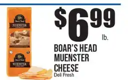 Extra Supermarket BOAR'S HEAD MUENSTER CHEESE offer