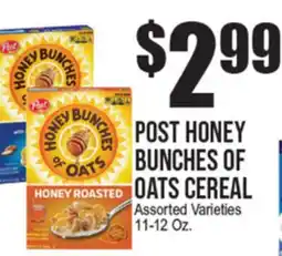 Extra Supermarket POST HONEY BUNCHES OF OATS CEREAL offer