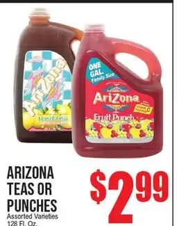 Extra Supermarket ARIZONA TEAS OR PUNCHES offer