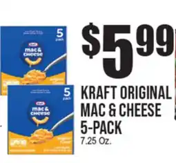 Extra Supermarket KRAFT ORIGINAL MAC & CHEESE 5-PACK offer