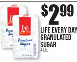 Extra Supermarket LIFE EVERY DAY GRANULATED SUGAR offer