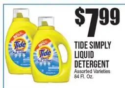 Extra Supermarket TIDE SIMPLY LIQUID DETERGENT offer
