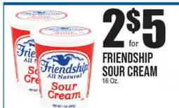 Extra Supermarket FRIENDSHIP SOUR CREAM offer