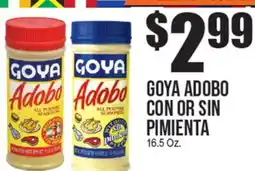 Extra Supermarket GOYA ADOBO CON OR SIN PIMIENTA offer