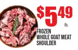 Extra Supermarket FROZEN WHOLE GOAT MEAT SHOULDER offer