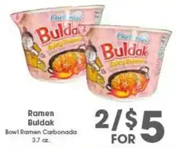Arteagas Food Center Bowl ramen carbonada offer