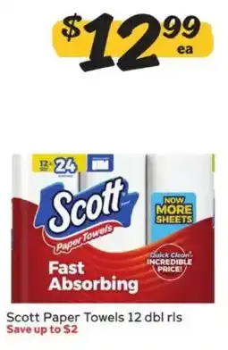 Winn Dixie Scott paper towels offer