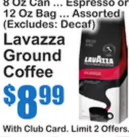 SuperFresh Lavazza Ground Coffee offer