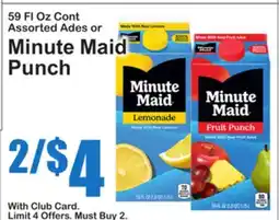 SuperFresh 59 Fl Oz Cont Assorted Ades or Minute Maid Punch offer