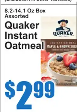 SuperFresh Quaker Instant Oatmeal offer