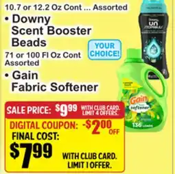 SuperFresh • Downy Scent Booster Beads • Gain Fabric Softener offer
