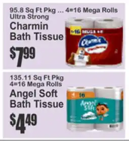 SuperFresh Charmin Bath Tissue, Angel Soft Bath Tissue offer