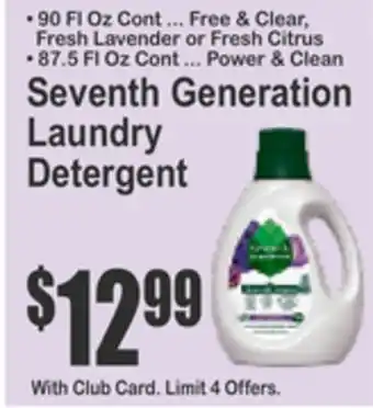 SuperFresh Seventh Generation Laundry Detergent offer