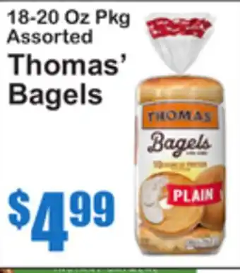 SuperFresh Thomas' Bagels offer