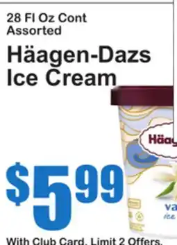 SuperFresh Häagen-Dazs Ice Cream offer