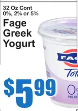 SuperFresh Fage Greek Yogurt offer