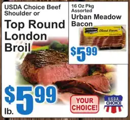 SuperFresh USDA Choice Beef Shoulder or Top Round London Broil offer