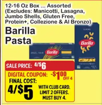 SuperFresh Barilla Pasta offer