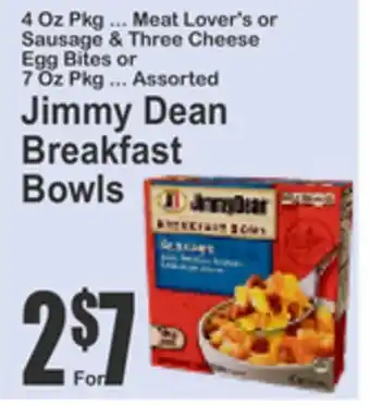SuperFresh Jimmy Dean Breakfast Bowls offer