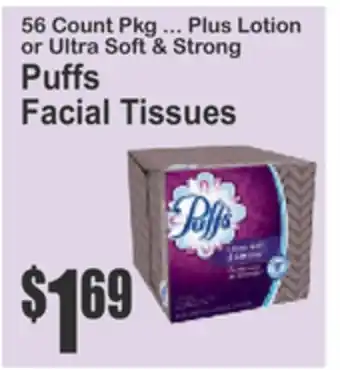 SuperFresh Puffs Facial Tissues offer