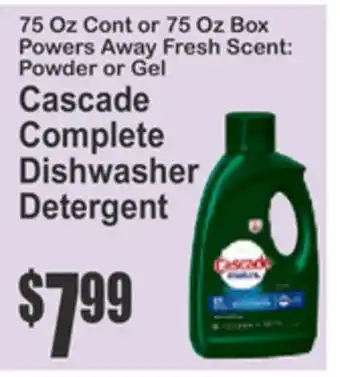 SuperFresh Cascade Complete Dishwasher Detergent offer