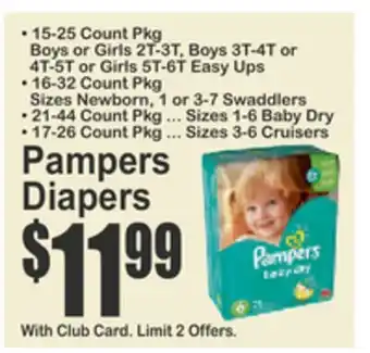 SuperFresh Pampers Diapers offer