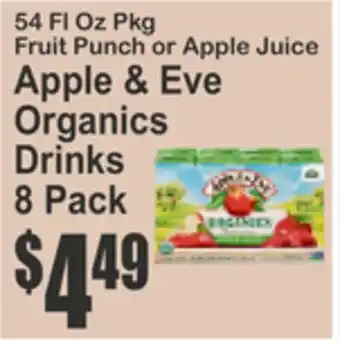 SuperFresh Apple & Eve Organics Drinks offer