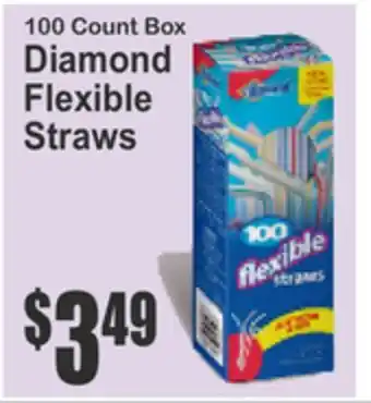 SuperFresh 100 Count Box Diamond Flexible Straws offer