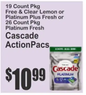 SuperFresh Cascade ActionPacs offer