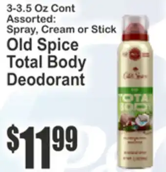 SuperFresh Old Spice Total Body Deodorant offer