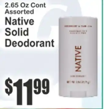 SuperFresh Native Solid Deodorant offer