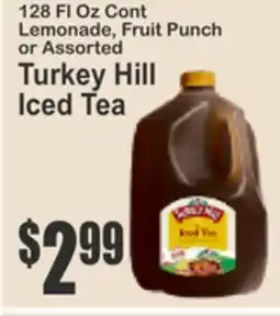 SuperFresh 128 Fl Oz Cont Lemonade, Fruit Punch or Assorted Turkey Hill Iced Tea offer