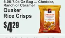 SuperFresh Quaker Rice Crisps offer