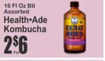 SuperFresh 16 FL OZ Btl Assorted Health•Ade Kombucha offer