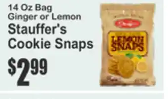 SuperFresh Stauffer's Cookie Snaps offer