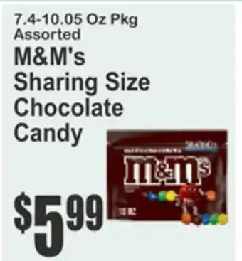 SuperFresh M&M's Sharing Size Chocolate Candy offer